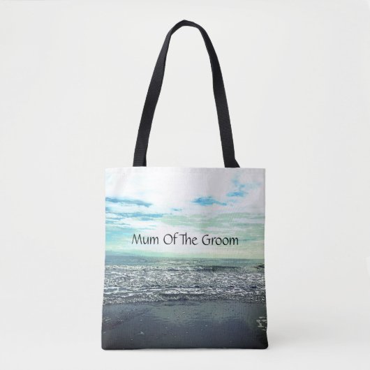 Tote Bag Maman Du Groom Beach Abstrait Mariage Cadeau (Devant)