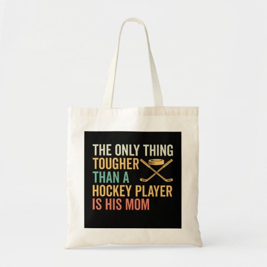 Tote Bag Maman du joueur de hockey dur (Devant)