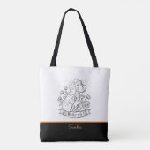 Tote Bag Maman et bébé chien (Dos)