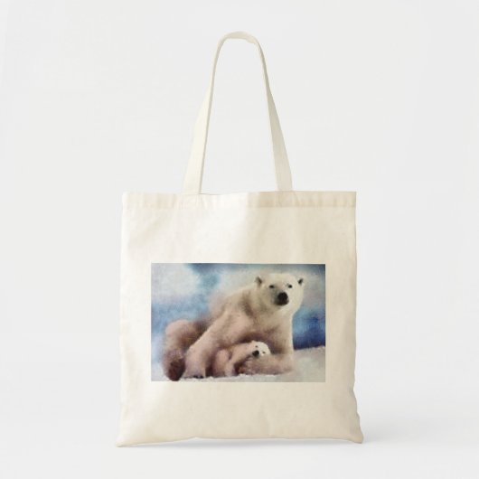 Tote Bag Maman et CUB polaires (Devant)