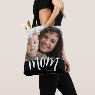 Tote Bag Maman Établie Caps Blanc Personnalisé Année Nouvel