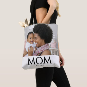 Tote Bag Maman Établit Photo Blanche Casquettes Classiques
