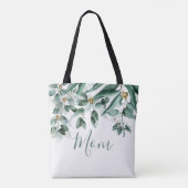 Tote Bag Maman Eucalyptus Folithe Moderne Aquarelle (Dos)