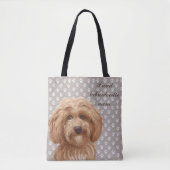 Tote Bag Maman fière <3 de Labradoodle (Devant)