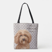Tote Bag Maman fière <3 de Labradoodle (Dos)