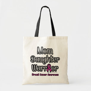 Tote Bag Maman Fille Guerrier...Cancer du sein