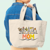 Tote Bag Maman Fleurs botaniques florales modernes tendance