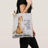 Tote Bag Maman Fourre-tout de Sheltie (De près)