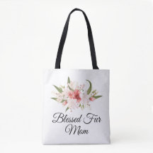Maman Fur à l'eau bénite avec motif floral aquarel