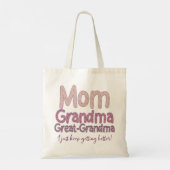 Tote Bag Maman-grand-mère-grand-grand-mère (Dos)