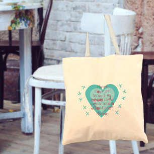 Tote Bag Maman I love You Kids Poem - Coeurs et baisers ros