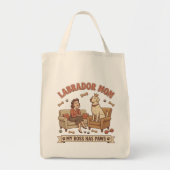 Tote Bag Maman Labrador Mon Patron a des Pattes (Devant)