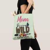 Tote Bag Maman lever des choses sauvages Citer Empreinte de (De près)
