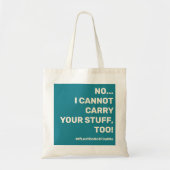 Tote Bag Maman Life Slogan sur Turquoise (Devant)