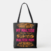 Tote Bag Maman Maltaise folle (Dos)