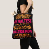 Tote Bag Maman Maltaise folle (De près)