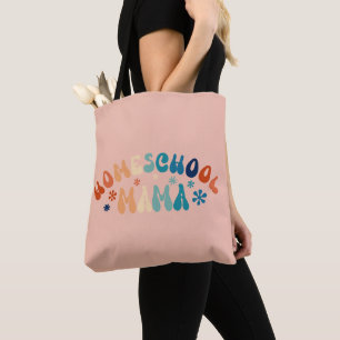 Tote Bag Maman maman de l'école familiale Retro