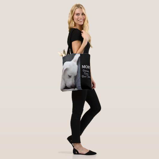 Tote Bag Maman Mérite Un Peu De Repos Mignonne Chien Chien (Sur le modèle)