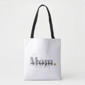 Tote Bag Maman Nous T'aimons Écriture Noire (Devant)