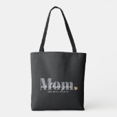 Tote Bag Maman Nous T'aimons Écriture Noire (Dos)