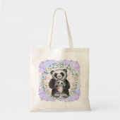 Tote Bag Maman Panda Bear Love personnalisée (Devant)