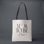 Tote Bag Maman pour être marguerite baby shower floral nouv<br><div class="desc">Maman pour être marguerite baby shower floral nouveau cadeau ou faire-part bébé.</div>