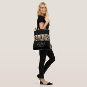 Tote Bag Maman Script Établi Noir 3 Photo (Sur le modèle)