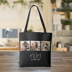 Tote Bag Maman Script Établi Noir 3 Photo