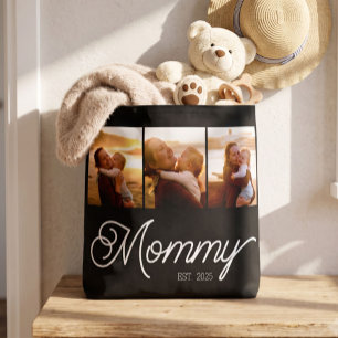 Tote Bag Maman Script Établi Noir 3 Photo