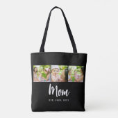 Tote Bag Maman Script Établi Noir 3 Photo (Dos)