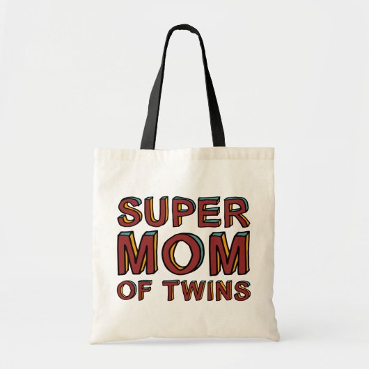 TOTE BAG MAMAN SUPERBE DES JUMEAUX (Devant)