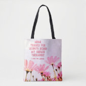 Tote Bag Maman Thérapeute non payée Funny Floral Fête des M (Devant)