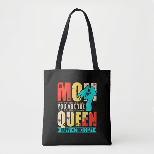 Tote Bag Maman Tu Es La Reine-67761 (Devant)