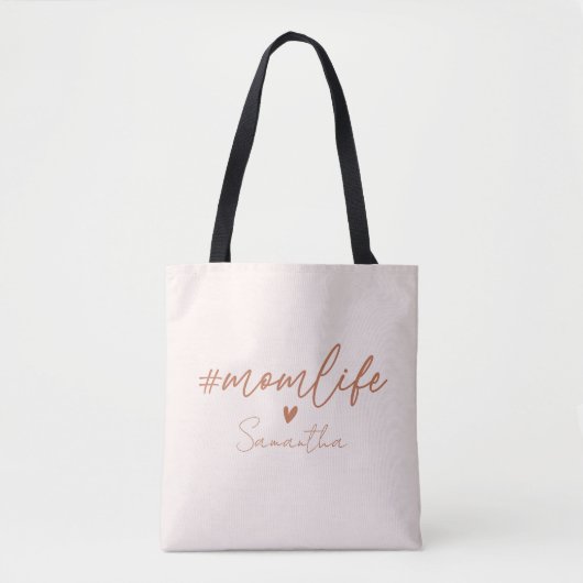 Tote Bag Maman Vie - Design de charme rustique (Devant)