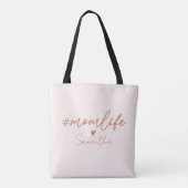 Tote Bag Maman Vie - Design de charme rustique (Dos)