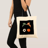 Tote Bag Maman Vie Soccer Et Basket Basket Messy Bun Mère (Devant (produit))