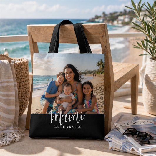 Tote Bag Mami Established Modern Script Photo