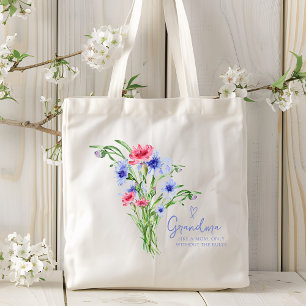 Tote Bag Mamie Comme Une Maman Script Moderne Aquarelle Flo