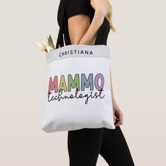Tote Bag Mammo Technologue Personnalisé Mammographie Cadeau (De près)