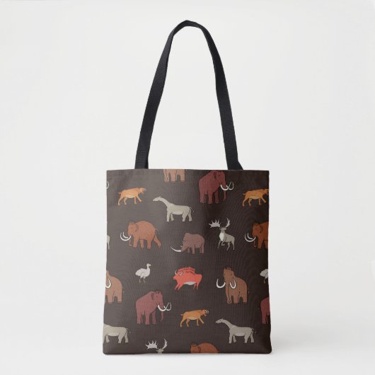 Tote Bag Mammoth Era : Préhistorique Motif à thème. (Devant)