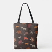 Tote Bag Mammoth Era : Préhistorique Motif à thème. (Dos)