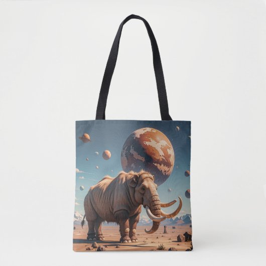Tote Bag Mammoth Planète Future (Devant)
