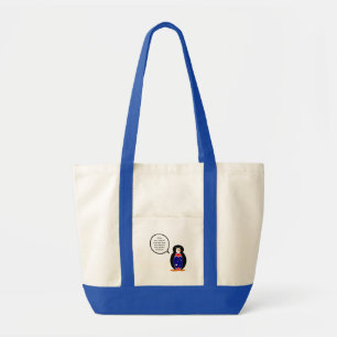 Tote Bag Manchot parlant australien personnalisé