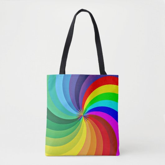 Tote Bag Mandala-46556 couleur arc-en-ciel (Devant)