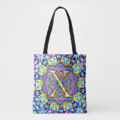 Tote Bag Mandala Alphabet X (Devant)