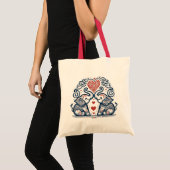 Tote Bag Mandala Amour des Éléphants (Devant (produit))