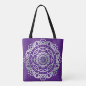 Tote Bag Mandala argenté (Dos)