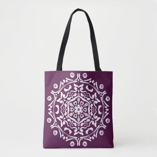 Tote Bag Mandala Blackberry (Devant)