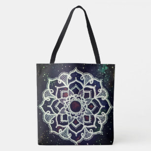 Tote Bag Mandala blanc