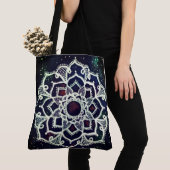 Tote Bag Mandala blanc (De près)